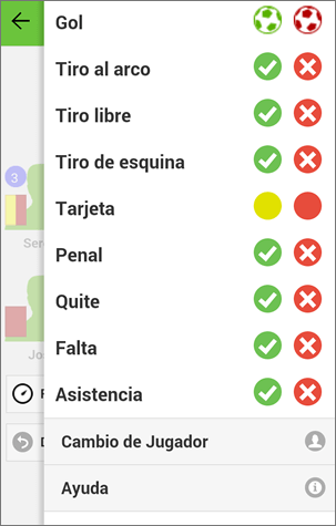 registra en vivo los partidos